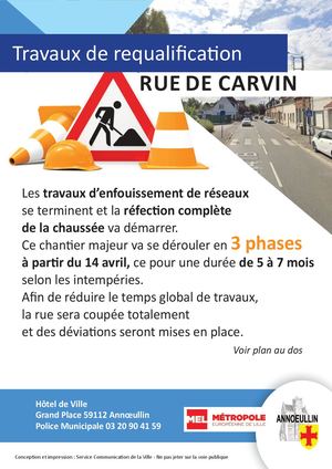 Flyers Travaux Rue De Carvin 5