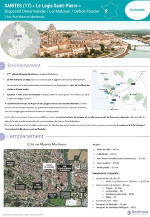 Fiche Produit Le Logis Saint Pierre à Saintes