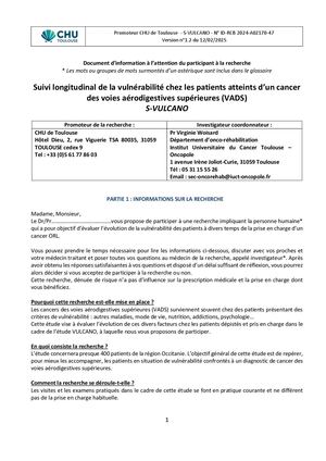 Note D'information Vulcano