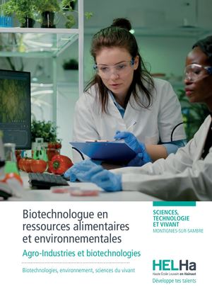 Bachelier en Biotechnologue en ressources alimentaires et environnementales – Agronomique HELHa Montignies-sur-Sambre