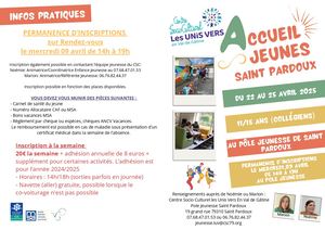 Accueil Ados St Pardoux Avril 2025