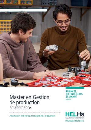 Master en Gestion de production (en alternance) –  Sciences et Technologies HELHa Mons