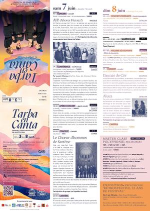 Dépliant Tarba En Canta 2025 - Programme