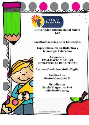 Portafolio Digital Creativo Sobre Técnicas Y Estrategias Didácticas