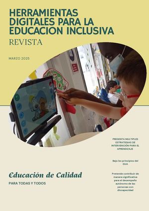 HERRAMIENTAS DIGITALES PARA LA EDUCACION INCLUSIVA