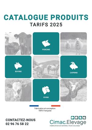 Catalogue Cimac Elevage Sans Tarifs
