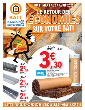 Catalogue BATI E.LECLERC Mont de Marsan