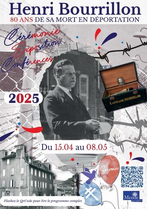 Flyer 80ans mort en déportation Henri Bourrillon