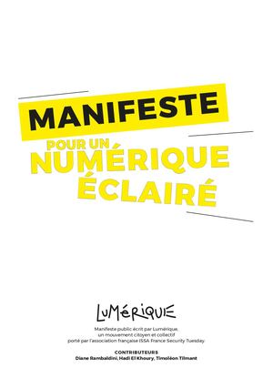 Lumérique - Le Manifeste
