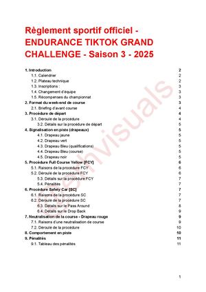 ETGC - Règlement sportif et technique