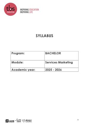 Services Marketing TLSE