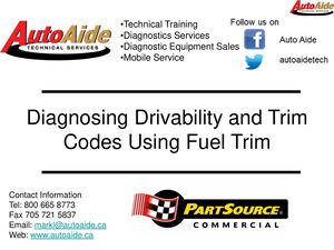 Diagnosing Drivability And Trim Codes Using Fuel Trim Technician Workbook 2024