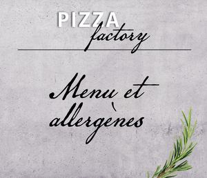 Menu Pizzeria Factory