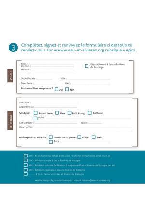 Formulaire Refuge Grenouilles