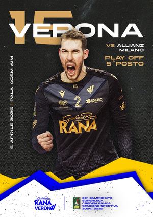 Match Program 2024/25: Rana Verona-Allianz Milano, Play Off 5° Posto
