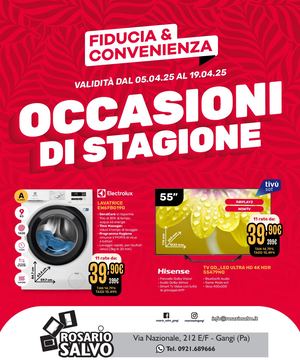 Volantino Fiducia & Convenienza Aprile Rosario Salvo