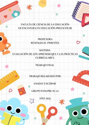 Trabajo Final Evaluación