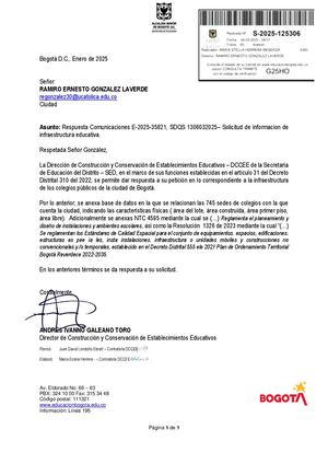 Infraestrctura Bogotana Colegios / Norma Técnica Diseño / Resolución Estándares Calidad