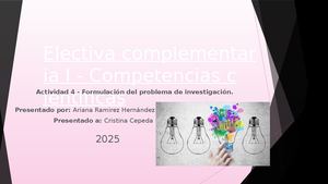 Actividad 4 Formulación Del Problema De Investigación