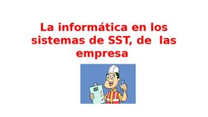 La Informática En Los Sistemas De Sst,