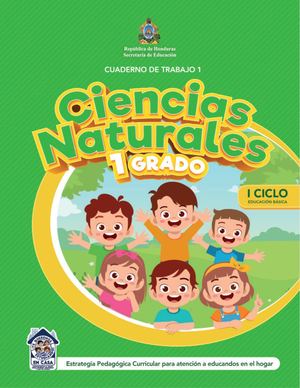 Cuaderno De Trabajo Ciencia Naturales 1 Grado