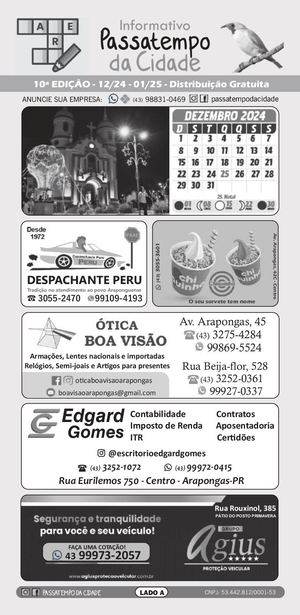 Passatempo Arapongas Ed. 10 - Dez 24-Jan 25