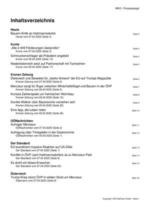 Pressespiegel 20250407