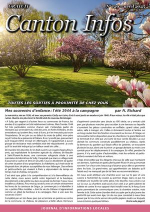 Canton Infos N°129 avril 2025