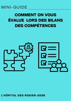 Mini Guide Sur Les Bilan Des Compétences