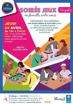 Affiche Soirée Jeux En Famille