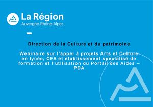 Support présentation Pda arts et culture Dcp Région
