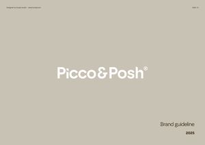 Picco & Posh Brand Guideline by hunap studio 2025