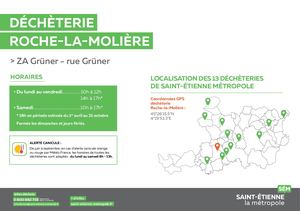 Déchèterie Roche La Molière