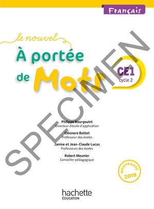 Le Nouvel A portée de mots CE1 - Manuel élève - Edition 2019