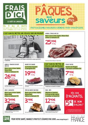 Tract Pâques Frais d'Ici Gamm Vert Limoges