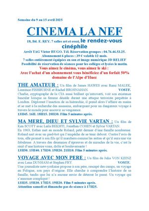 Programme La Nef Grenoble