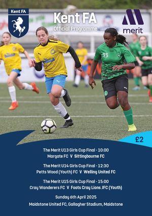 The Merit Kent Girls Cup U13, U14, U15 Girls Programme