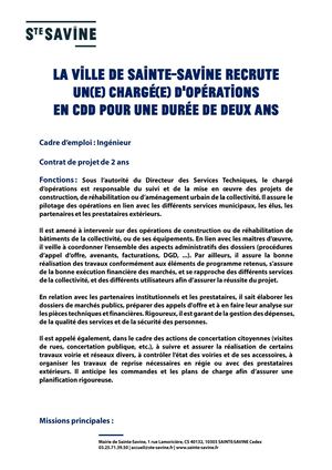 Chargé D'opérations