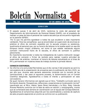 Boletín 14