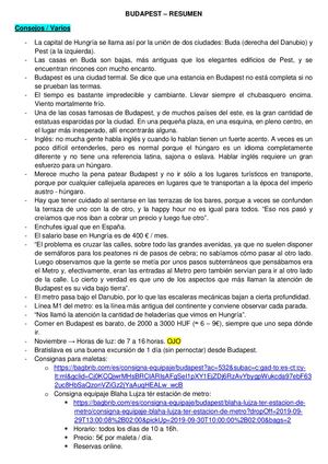 Budapest Resumen
