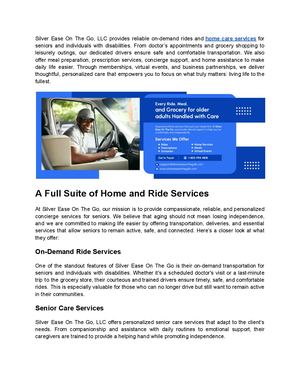 Silver Ease On The Go, LLC - Compassionate Home Care Services in Fort Myers, FL