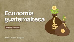 Presentación Educación Financiera Ilustrado Marrón Y Verde
