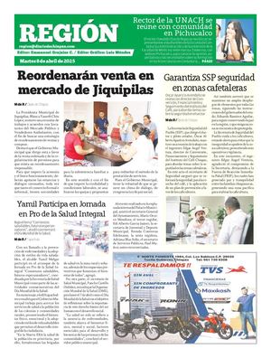 Región Martes 08 De Abril 2025