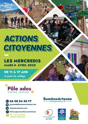 Actions Citoyennes Ados Mai A Juillet