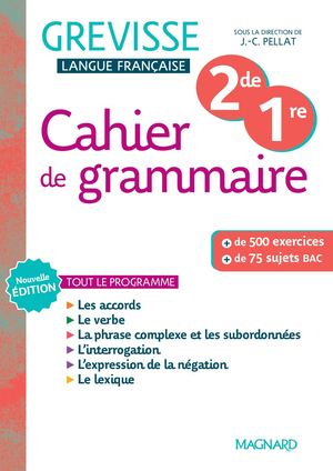 Extrait Cahier Grevisse 2de-1re (2025)