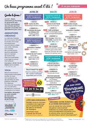 Programme Senior Avril Juin 2025