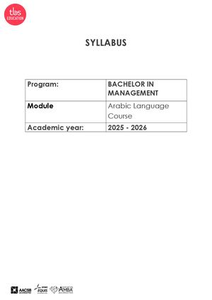 CASA_B2 S4 Cours De Langue Arabe