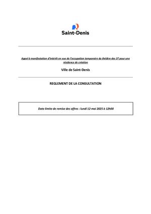 AMI Résidence Théâtre des 3T - avril 2025