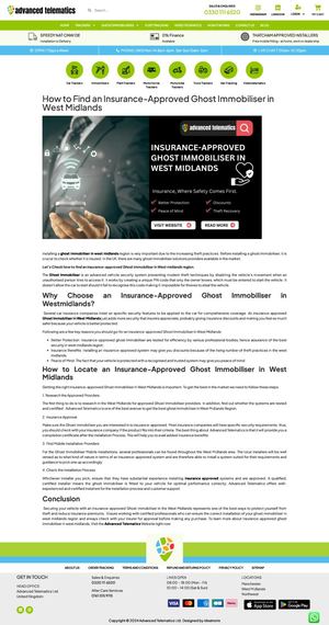 Ghost Immobiliser West Midlands