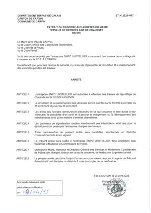 TRAVAUX DE REPROFILAGE DE CHAUSSEE - RD 919 - ENT SNPC LHOTELLIER